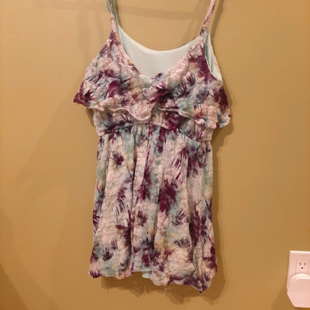 Spaghetti strap mini dress